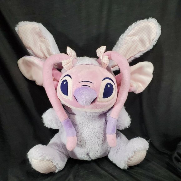 Disney Store Lilo & Stitch Easter Plush Angel Bunny Stuffed Animal Toy 12" - Picture 12 of 12